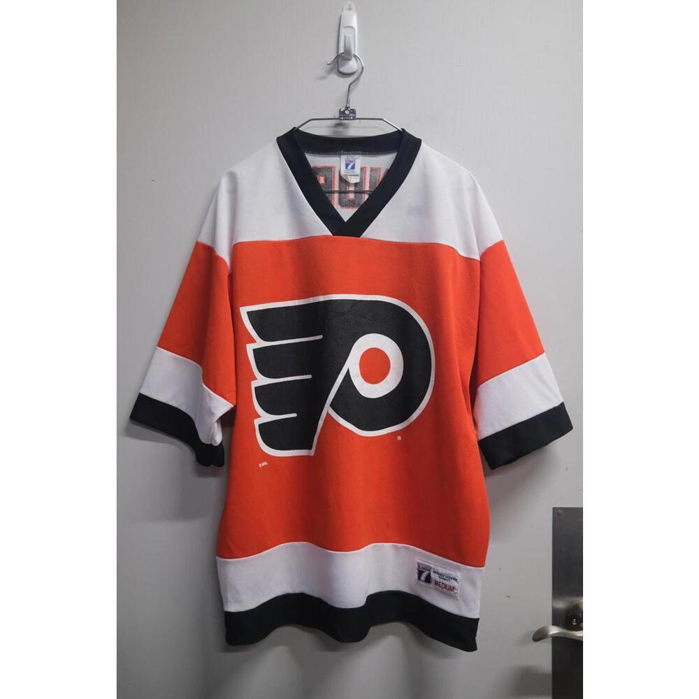 90's Logo 7 Philadelphia Flyers Lindros #88 Hockey Jersey